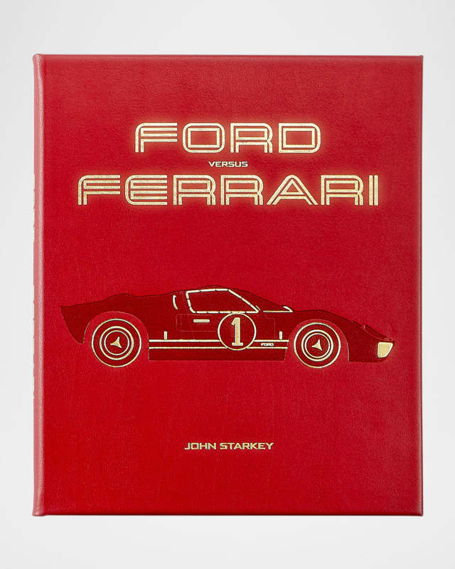"Ford vs. Ferrari" Leather-Bound Book by John Starkey